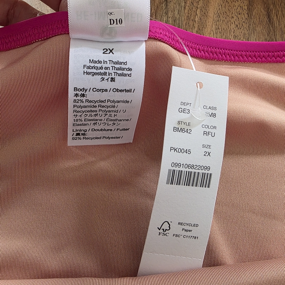 NEW J. Crew Hallie High Rise Radiant Fuschia Bikini Bottom Size 2X - Picture 4 of 6